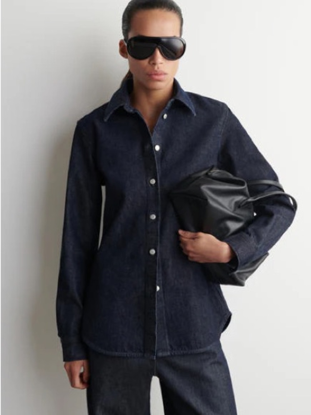 COS Dark Indigo Denim Shirt